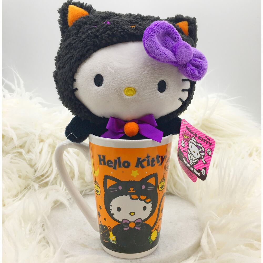 Hello Kitty Halloween 2021 CVS Exclusive Mug And Plush Black Cat Costume